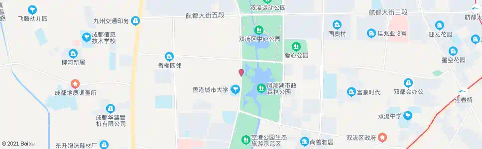 成都凤翔湖公园_公交站地图_成都公交_妙搜公交查询2025