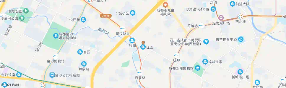 成都抚琴西路_公交站地图_成都公交_妙搜公交查询2025