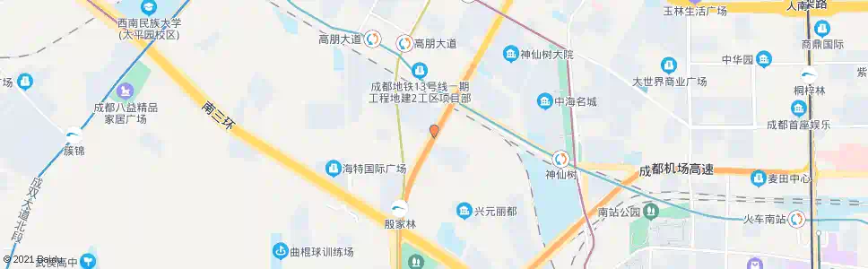 成都创业路新乐北街口_公交站地图_成都公交_妙搜公交查询2025