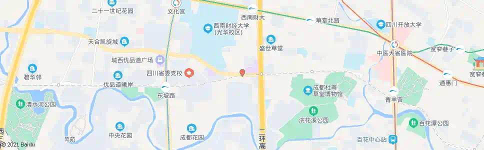成都光华村街二环路口_公交站地图_成都公交_妙搜公交查询2025