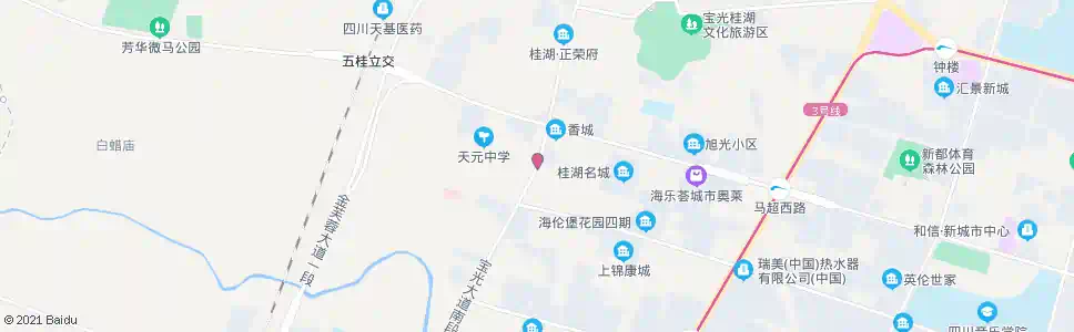 成都天元山庄_公交站地图_成都公交_妙搜公交查询2025