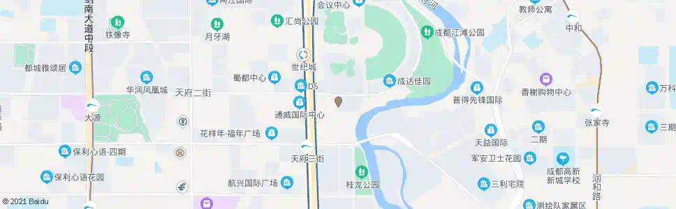 成都天华路_公交站地图_成都公交_妙搜公交查询2025