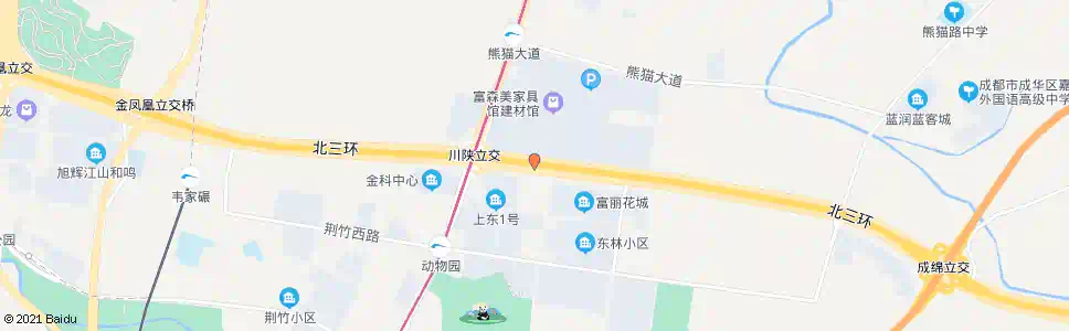 成都三环川陕立交东外侧_公交站地图_成都公交_妙搜公交查询2025