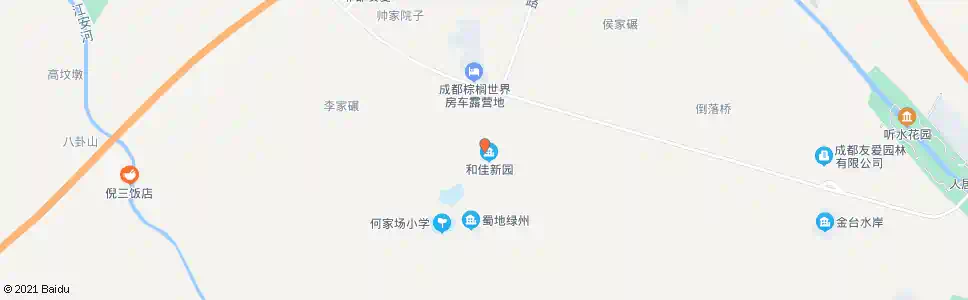 成都何家二队_公交站地图_成都公交_妙搜公交查询2025
