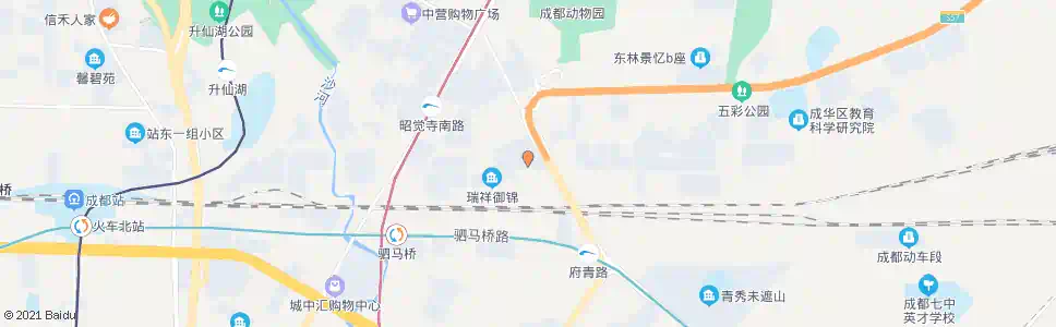 成都西林四街_公交站地图_成都公交_妙搜公交查询2025