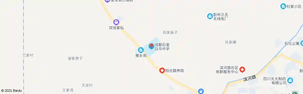 成都石室白马中学_公交站地图_成都公交_妙搜公交查询2025