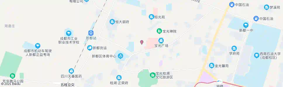 成都新新街_公交站地图_成都公交_妙搜公交查询2025