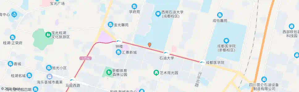 成都西南石油大学侧门_公交站地图_成都公交_妙搜公交查询2025