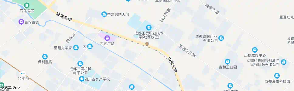成都红光大道南北大道口_公交站地图_成都公交_妙搜公交查询2025
