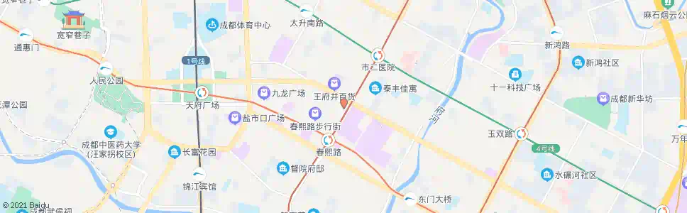 成都时代广场_公交站地图_成都公交_妙搜公交查询2025