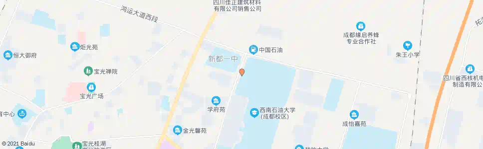成都西南石油大学西门_公交站地图_成都公交_妙搜公交查询2025