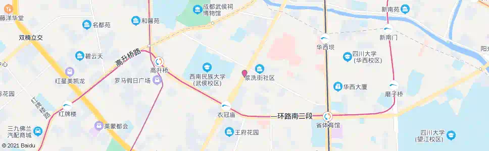 成都洗面桥街_公交站地图_成都公交_妙搜公交查询2025