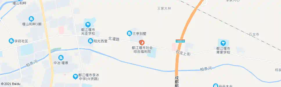 成都都江堰福利院_公交站地图_成都公交_妙搜公交查询2025