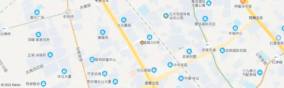 成都果堰街中_公交站地图_成都公交_妙搜公交查询2025
