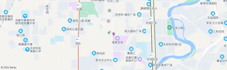 成都天府四街益州大道口_公交站地图_成都公交_妙搜公交查询2025