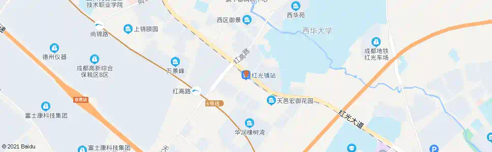成都红光镇_公交站地图_成都公交_妙搜公交查询2025
