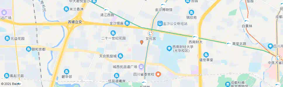 成都新文化宫_公交站地图_成都公交_妙搜公交查询2025