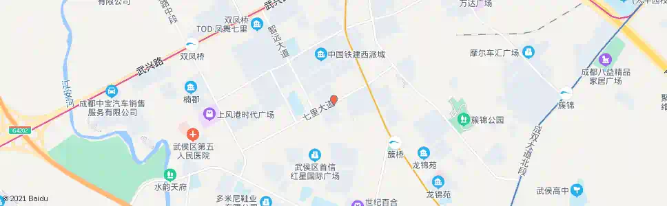 成都武侯大道七里大道口_公交站地图_成都公交_妙搜公交查询2025
