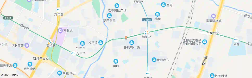 成都槐树店路_公交站地图_成都公交_妙搜公交查询2025