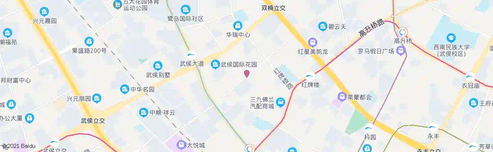 成都永顺路红牌楼二街口_公交站地图_成都公交_妙搜公交查询2025