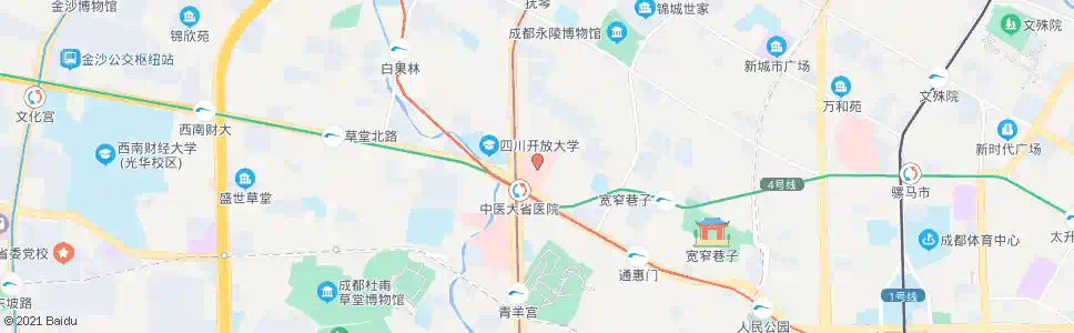 成都中医院(永乐路)_公交站地图_成都公交_妙搜公交查询2025