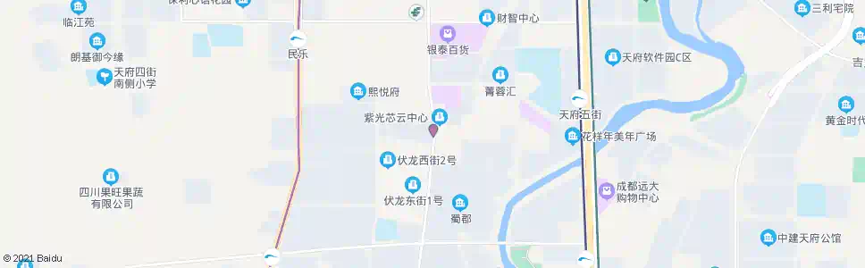 成都伏龙小区北_公交站地图_成都公交_妙搜公交查询2025