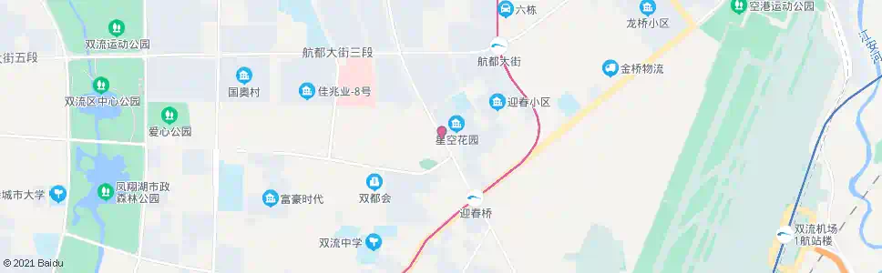 成都星空路一段南_公交站地图_成都公交_妙搜公交查询2025