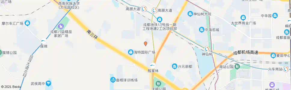 成都科园南二路南_公交站地图_成都公交_妙搜公交查询2025