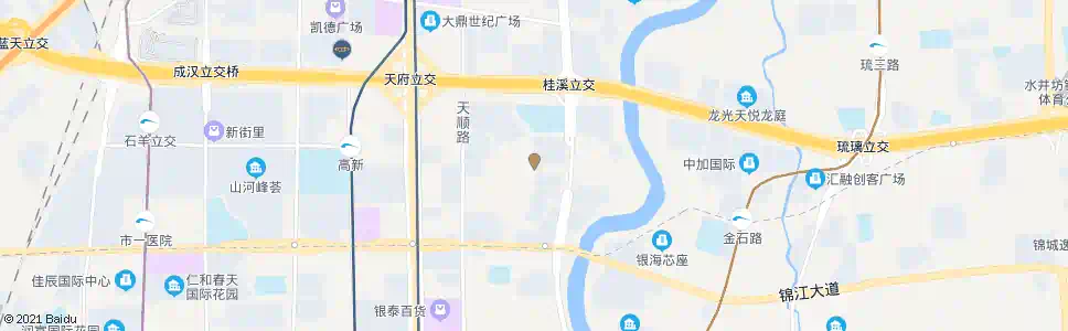 成都天长路_公交站地图_成都公交_妙搜公交查询2025