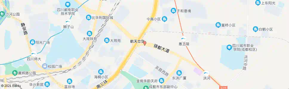 成都龙潭寺三环路立交桥东_公交站地图_成都公交_妙搜公交查询2025