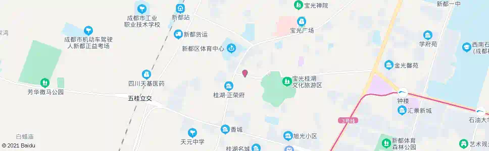 成都桂湖河畔_公交站地图_成都公交_妙搜公交查询2025