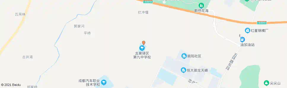 成都同安中学_公交站地图_成都公交_妙搜公交查询2025