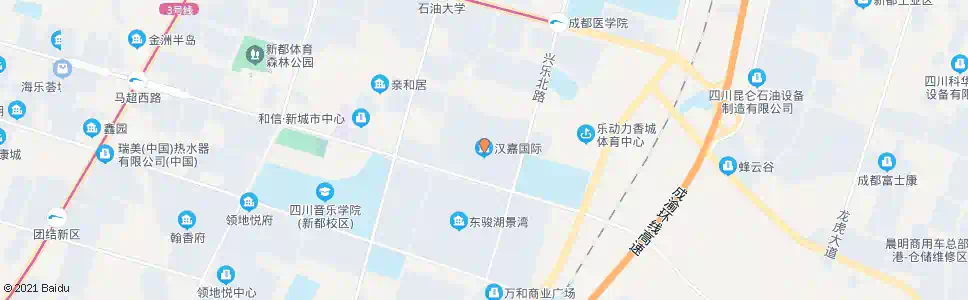 成都汉嘉国际社区_公交站地图_成都公交_妙搜公交查询2025