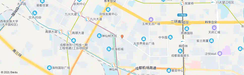 成都紫荆西路_公交站地图_成都公交_妙搜公交查询2025