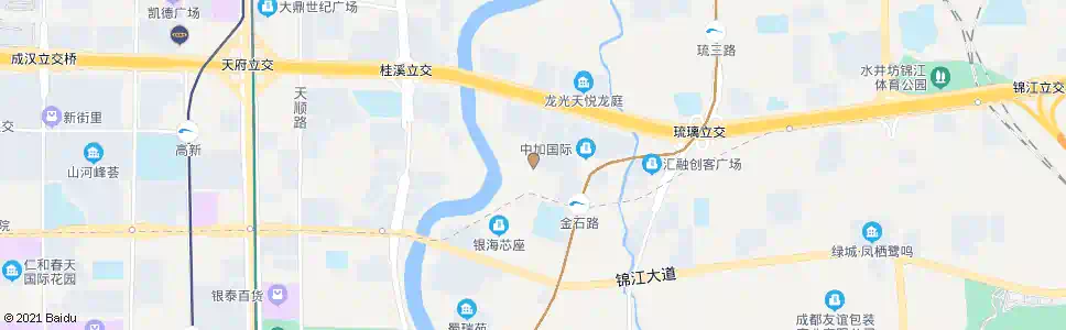 成都三色路中_公交站地图_成都公交_妙搜公交查询2025