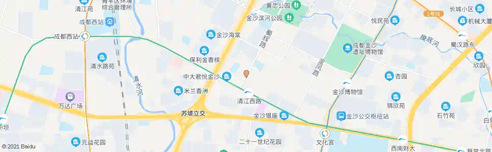 成都中大君悦金沙_公交站地图_成都公交_妙搜公交查询2025