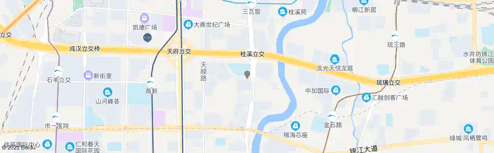 成都天环街_公交站地图_成都公交_妙搜公交查询2025