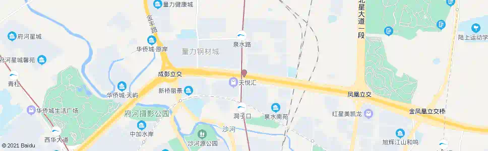 成都北三环路二段东内侧_公交站地图_成都公交_妙搜公交查询2025