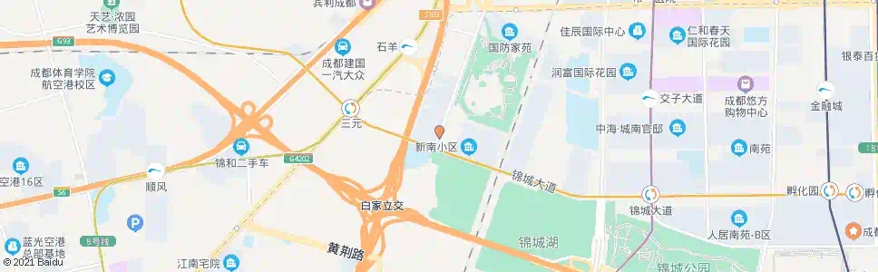 成都新园大道南_公交站地图_成都公交_妙搜公交查询2025