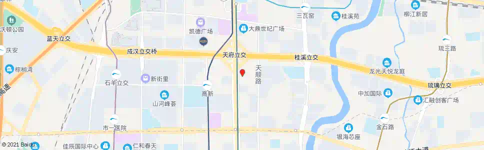 成都天顺北街_公交站地图_成都公交_妙搜公交查询2025