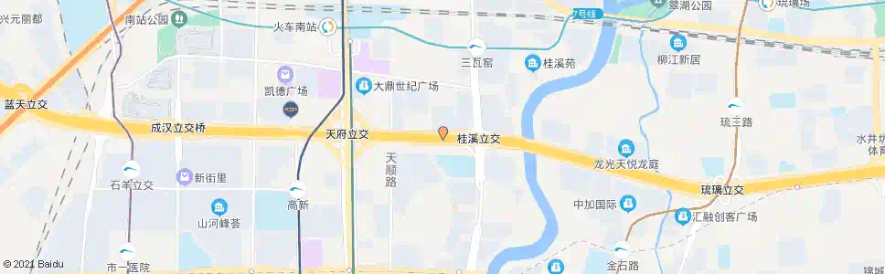 成都南三环路三段外侧_公交站地图_成都公交_妙搜公交查询2025
