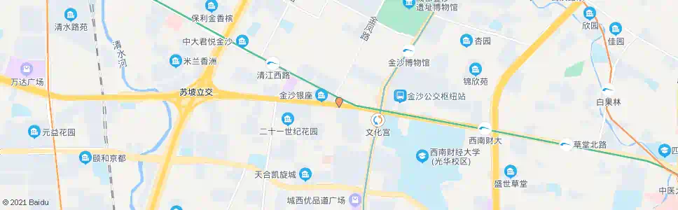 成都谢家祠_公交站地图_成都公交_妙搜公交查询2025