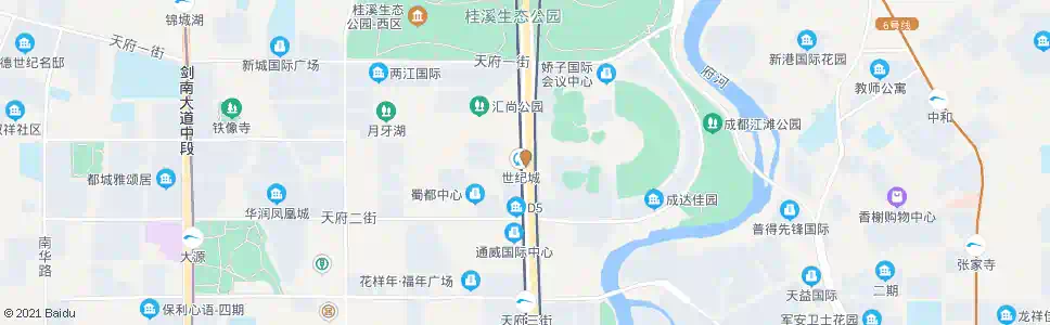 成都世纪城站_公交站地图_成都公交_妙搜公交查询2025