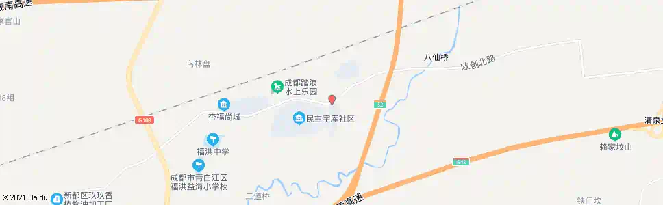 成都福洪场镇中_公交站地图_成都公交_妙搜公交查询2025