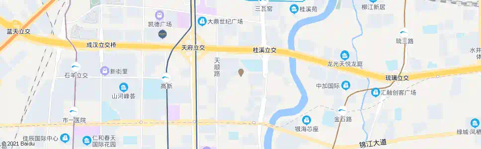 成都天环街天长路口_公交站地图_成都公交_妙搜公交查询2025