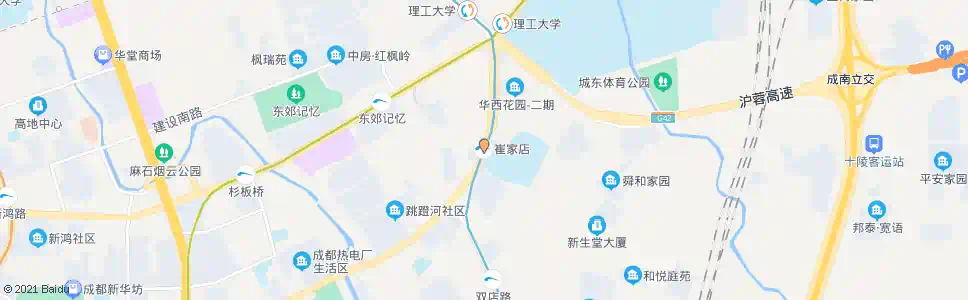 成都崔家店_公交站地图_成都公交_妙搜公交查询2025