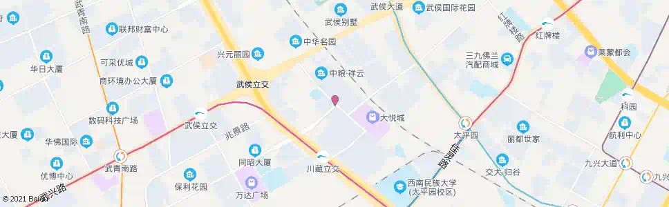 成都大悦路_公交站地图_成都公交_妙搜公交查询2025