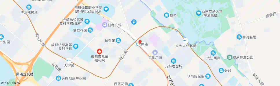成都犀浦快铁站_公交站地图_成都公交_妙搜公交查询2025