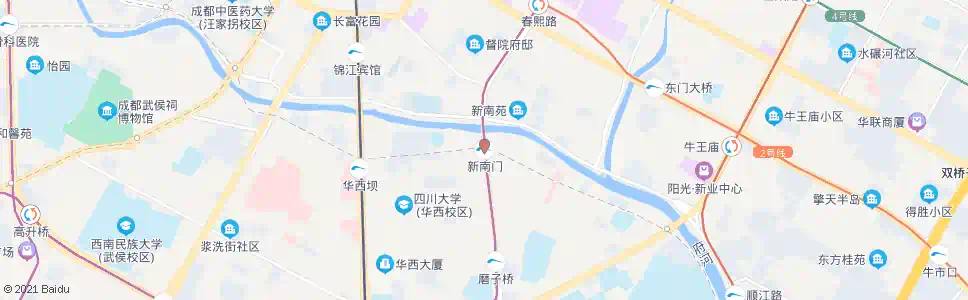 成都新南门_公交站地图_成都公交_妙搜公交查询2025
