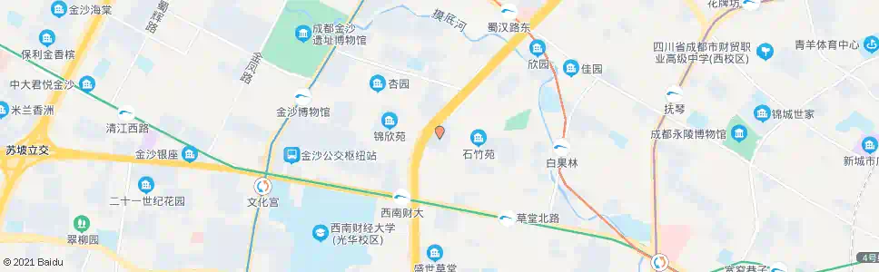 成都西城家园_公交站地图_成都公交_妙搜公交查询2025